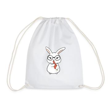 Doux petit lapin - Sac de sport léger - blanc - Devant