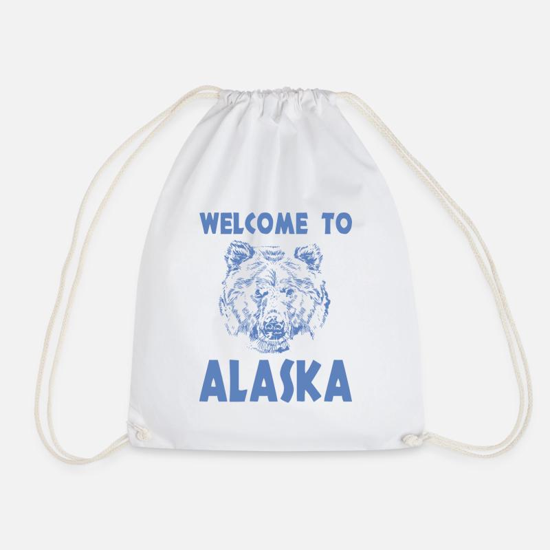 Welcome to Alaska - Turnbeutel - Weiß
