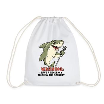 Requin de scène - Sac de sport léger - blanc - Devant