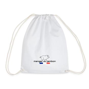 Manger du jambon de france - Sac de sport léger - blanc - Devant