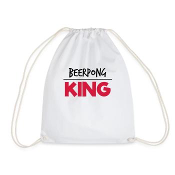 Beerpong King - Turnbeutel - Weiß - Vorne