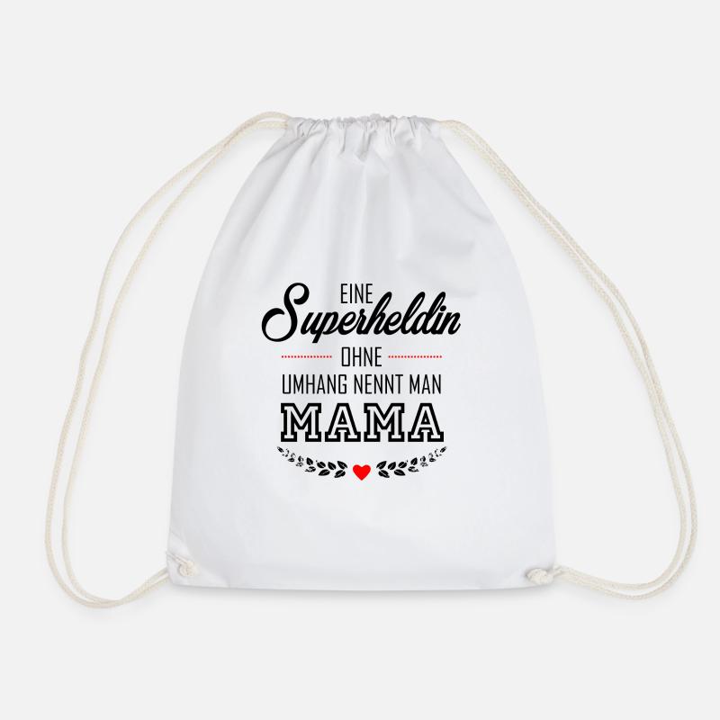 SUPERHELDIN MAMA - Turnbeutel - Weiß