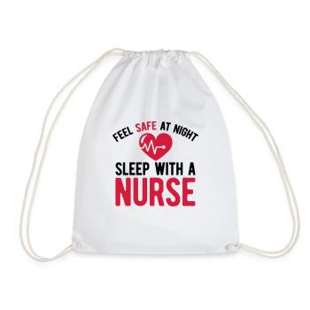 Nurse - Drawstring Bag - white - Front