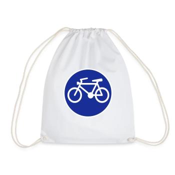 Fahrrad - Turnbeutel - Weiß - Vorne