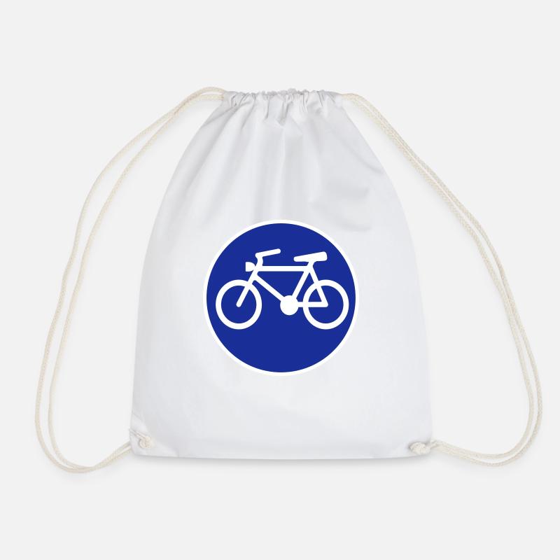 Fahrrad - Turnbeutel - Weiß