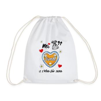 Mei Dirndl Is Z Kloa Pour Zwoa Wiesn - Sac de sport léger - blanc - Devant