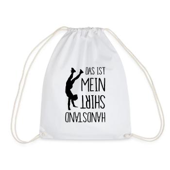 Turnen Das Ist Mein Handstand Shirt - Turnbeutel - Weiß - Vorne