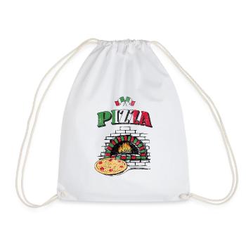 Pizzabäcker Pizza Beruf - Turnbeutel - Weiß - Vorne