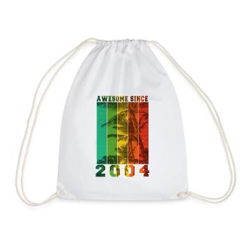 Awesome Since 2004 - Drawstring Bag - white - Front