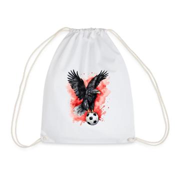 Eagle Football Coloré Albanie Animal Design Print - Sac de sport léger - blanc - Devant