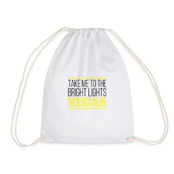 Bright Lights Vegas - Premium Design - Drawstring Bag - white - Front