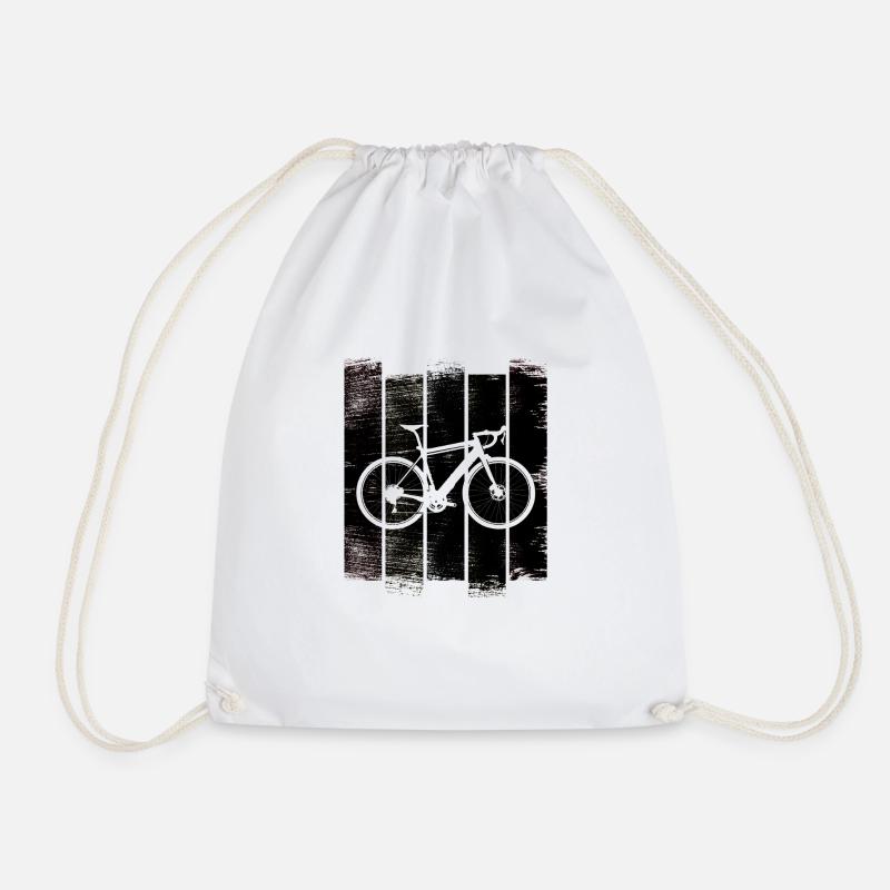 Rennrad - Premium Design - Turnbeutel - Weiß