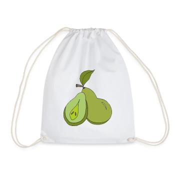 Illustration artistique de poire - Sac de sport léger - blanc - Devant
