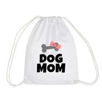 Dog Mom Chien maman - Sac de sport léger - blanc - Devant