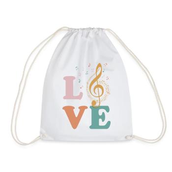 Musique classique Amour de la musique classique - Sac de sport léger - blanc - Devant