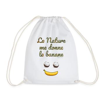 Lanature me donne la banane - Sac de sport léger - blanc - Devant
