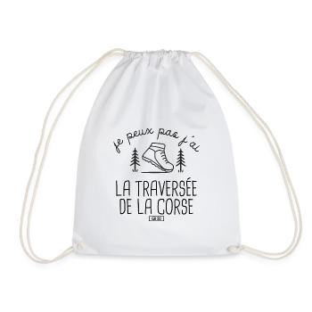 Randonnée Corse GR20 randonneur - Sac de sport léger - blanc - Devant