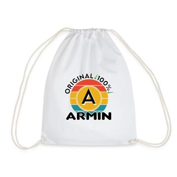 Armin - Turnbeutel - Weiß - Vorne