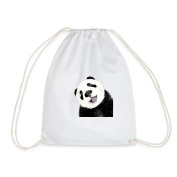 Panda - Turnbeutel - Weiß - Vorne