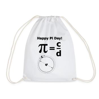 mathematics - Drawstring Bag - white - Front