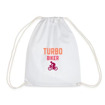 bicycle - Drawstring Bag - white - Front