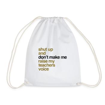 professeur - Sac de sport léger - blanc - Devant