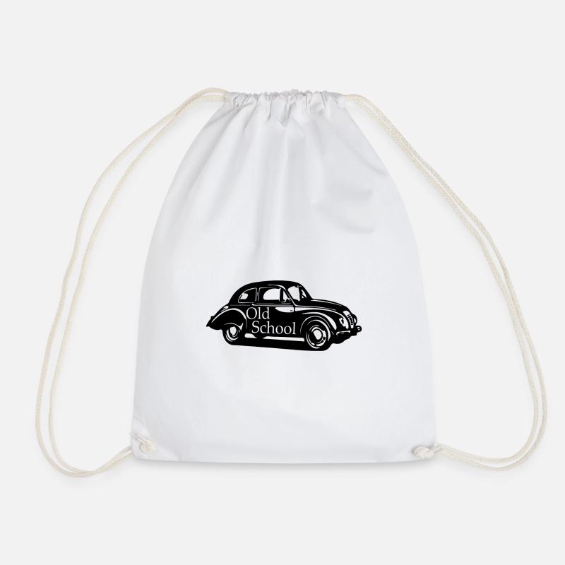 Old school geschenk wagen autofans mechaniker - Turnbeutel - Weiß