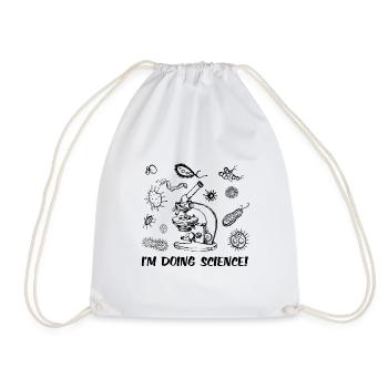 I'm doing science Biologe Biologie Geschenk - Turnbeutel - Weiß - Vorne