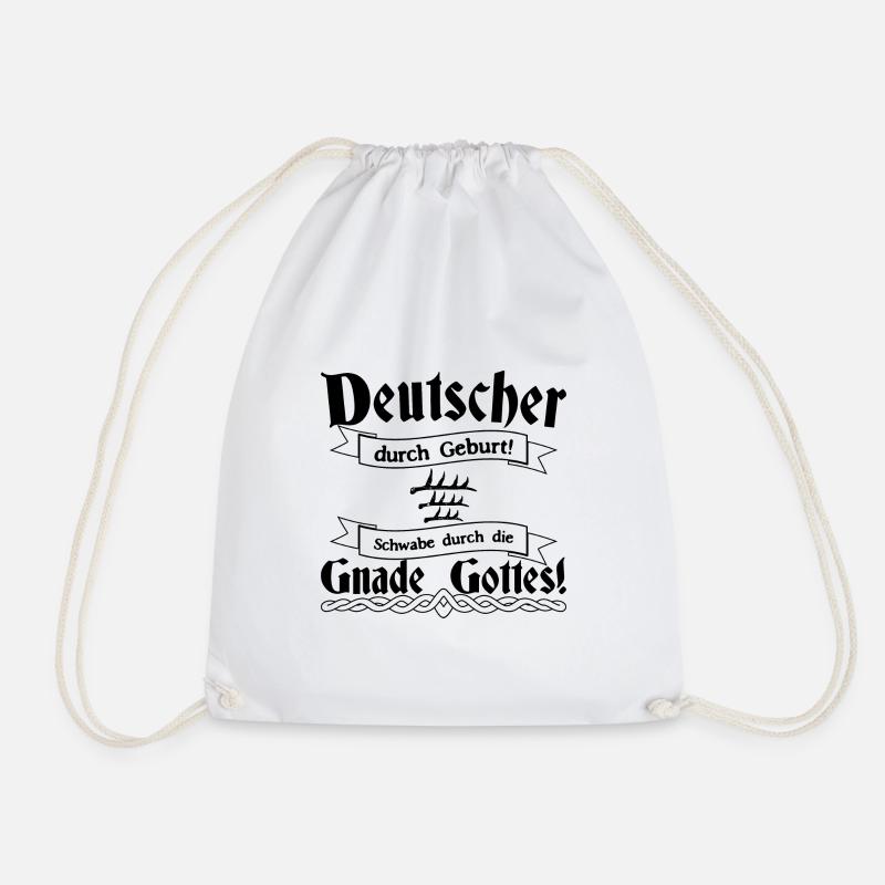 Deutscher Geburt Schwabe Gnade Gottes - Turnbeutel - Weiß