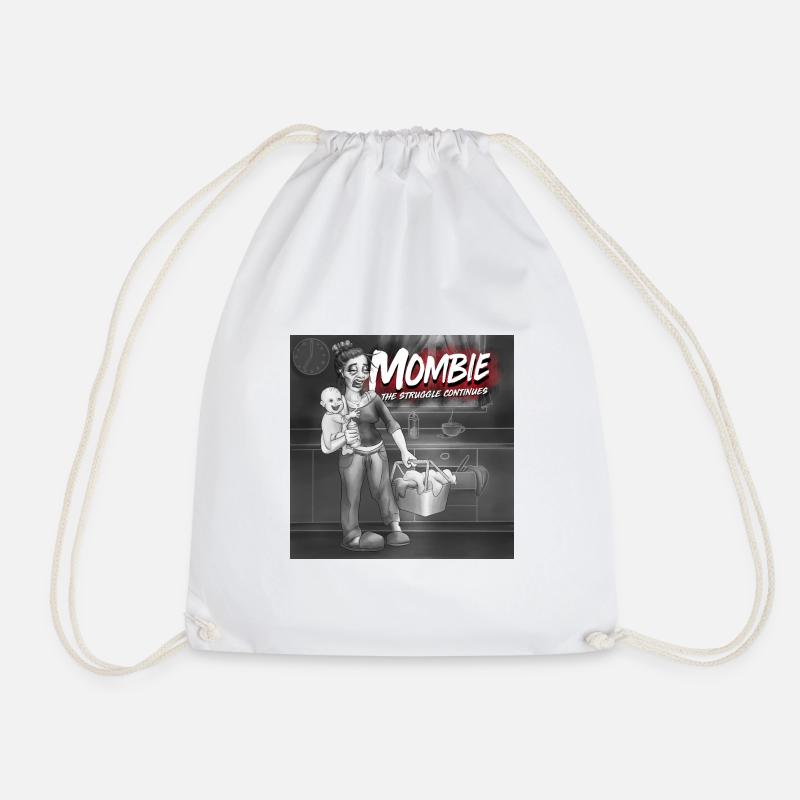 Mombie - The struggle continues - Turnbeutel - Weiß