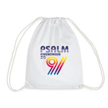 Psalm 91 Sport Retro - Turnbeutel - Weiß - Vorne