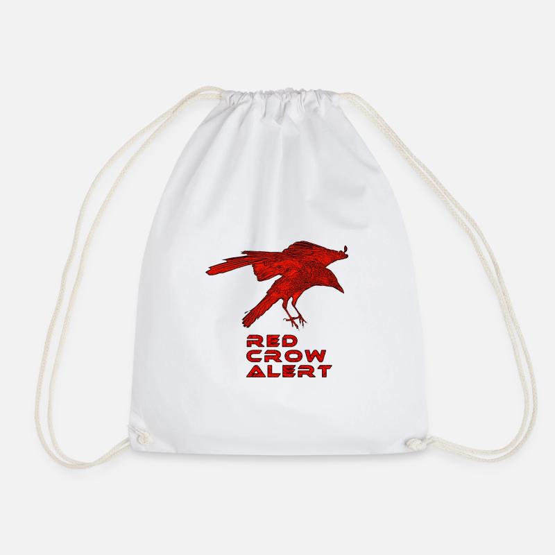 red crow alert - Turnbeutel - Weiß