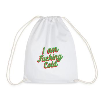 j’ai putain de froid en vert - Sac de sport léger - blanc - Devant
