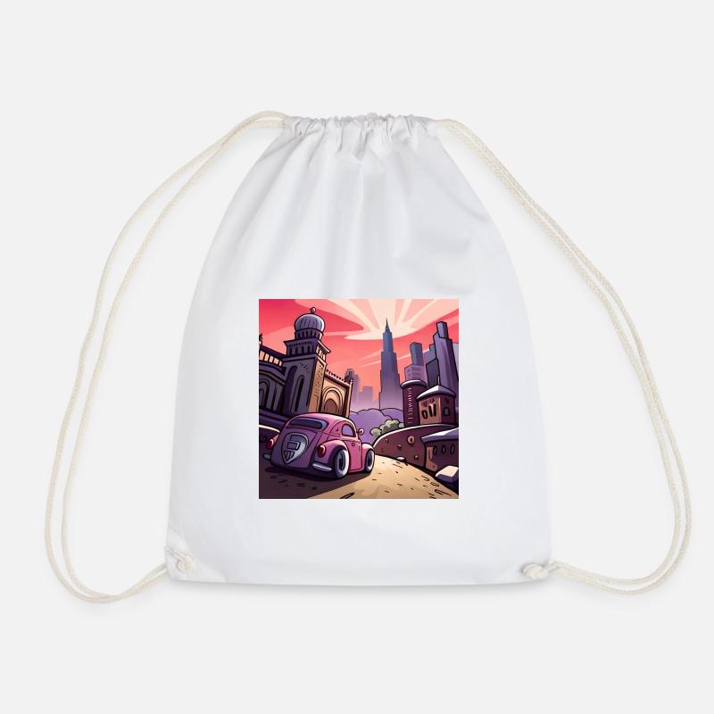 Suburb before big city - Drawstring Bag - white