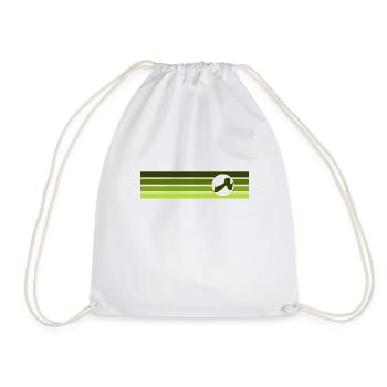 Arm Wrestling Bench Press Strong Man - Drawstring Bag - white - Front