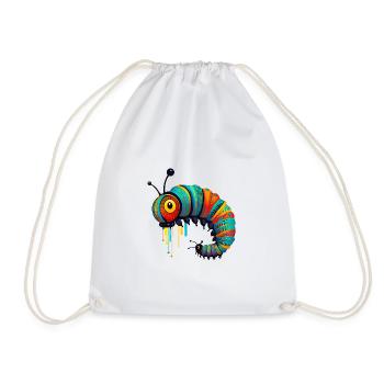 Chenille - Sac de sport léger - blanc - Devant