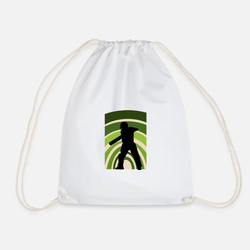 Cricketer Cricket - Drawstring Bag - white