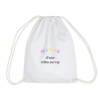 Maman d'une tribu au top - Sac de sport léger - blanc - Devant