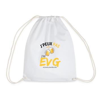 J'peux pas j'ai EVG et je vais prendre cher - Sac de sport léger - blanc - Devant
