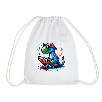 Conception musicale de pianiste Dino cool - Sac de sport léger - blanc - Devant