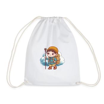 Hiking Hikers Pilgrims - Drawstring Bag - white - Front