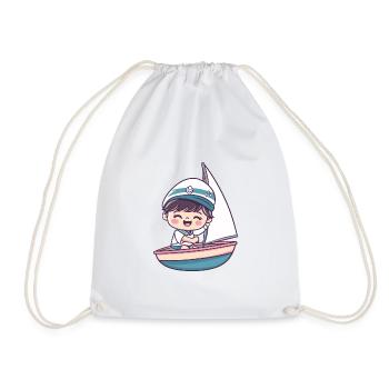 Voilier Voilier Voilier - Sac de sport léger - blanc - Devant