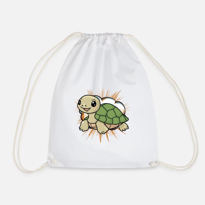 Turtle Schildkröte - Turnbeutel - Weiß
