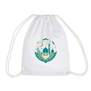 Ramadan Gift Eid Mubarak Islam Allah Muslim - Drawstring Bag - white - Front