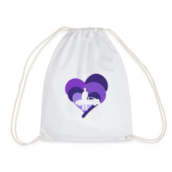 Car Salesman Turbo - Drawstring Bag - white - Front