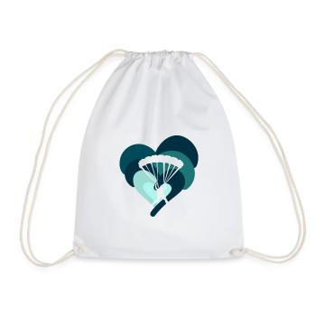 Skydiving Paragliding Adrenaline - Drawstring Bag - white - Front