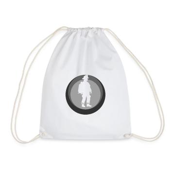 Fire brigade blue light operation - Drawstring Bag - white - Front