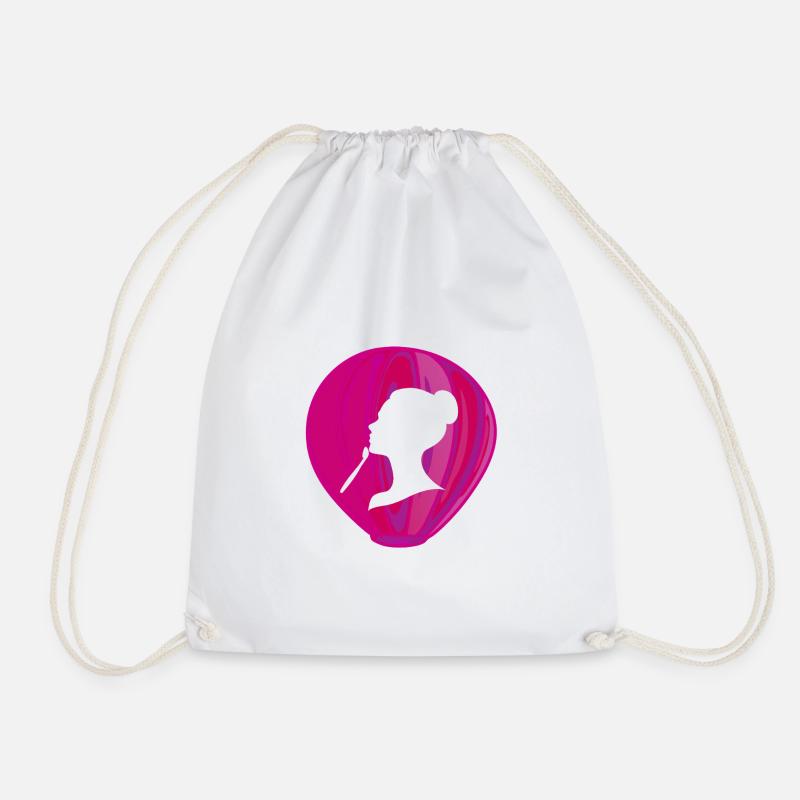 Dermatology Acne Skin - Drawstring Bag - white