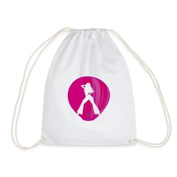 Disco Beats Party - Drawstring Bag - white - Front