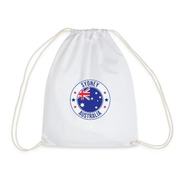 Sydney Football Vibes – Aussie City Spirit - Drawstring Bag - white - Front